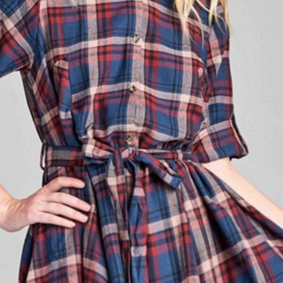 PLAID DRESS - Picture 3 of 3